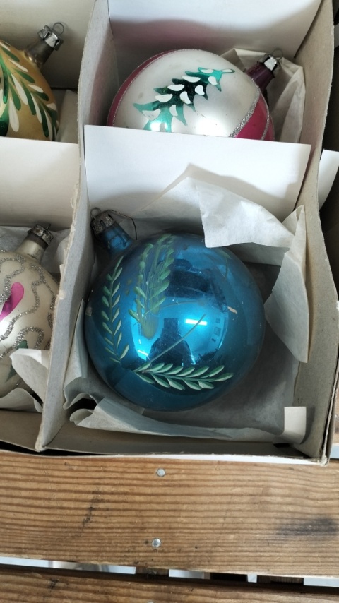 Bombki choinkowe prl zestaw 182