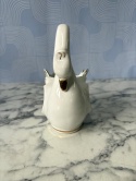 Porcelanowy łabędź złota róża