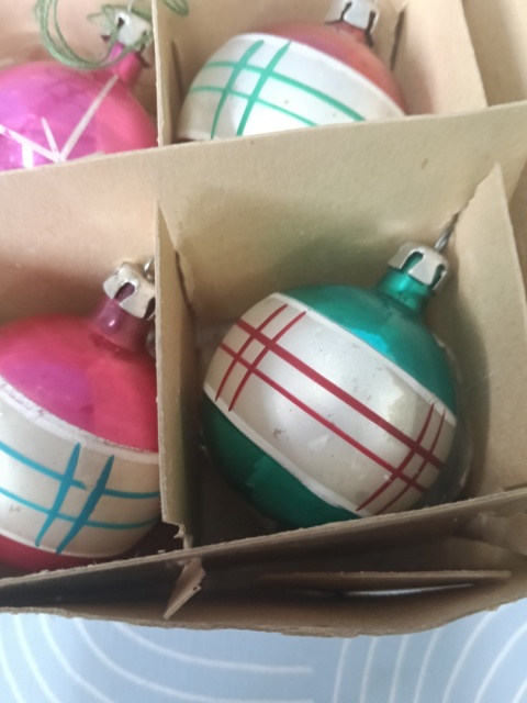 Bombki choinkowe PRL gwiazdeczki
