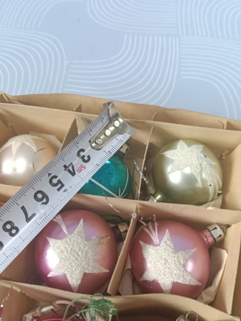 Bombki choinkowe PRL gwiazdeczki