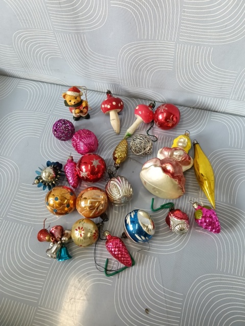 Bombki choinkowe PRL zestaw 1