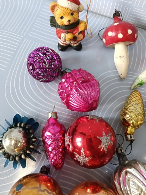 Bombki choinkowe PRL zestaw 1