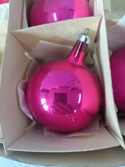 Bombki choinkowe prl zestaw 10