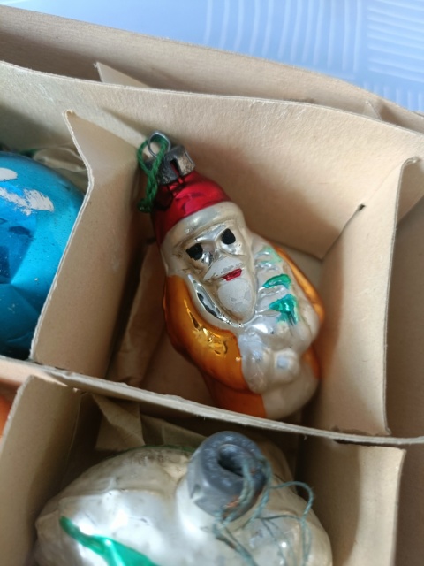Bombki choinkowe prl zestaw 9