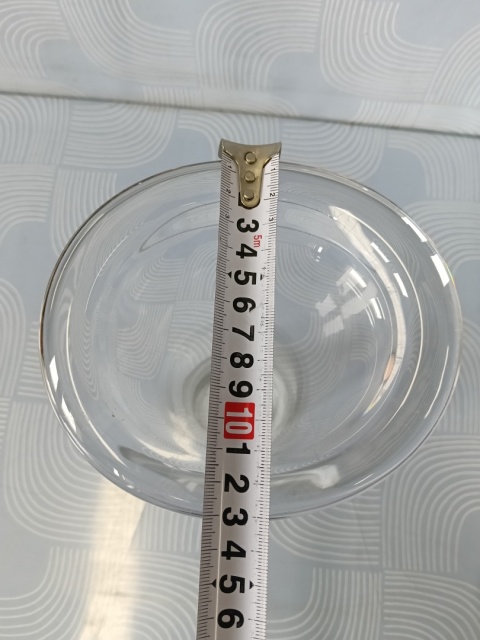 Transparentny wazon vintage