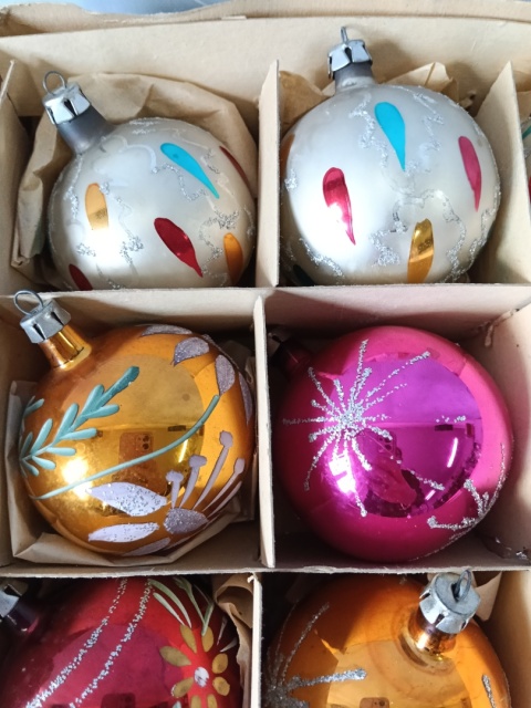 Bombki choinkowe PRL z17