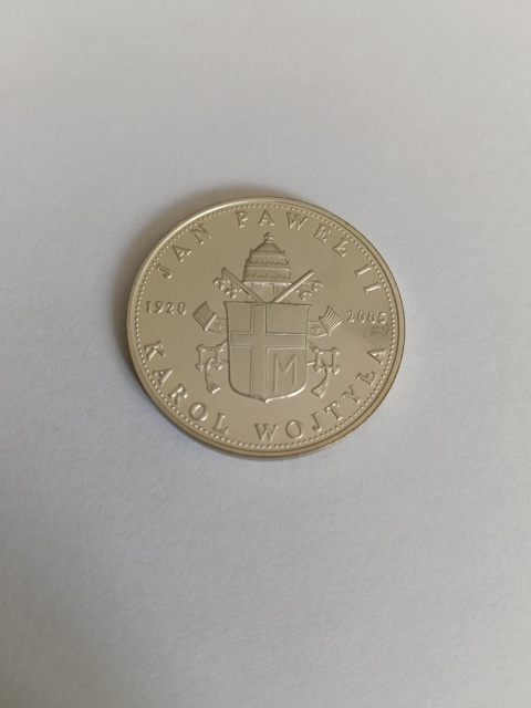 Medal srebrny Jan Paweł II Benedykt XVI