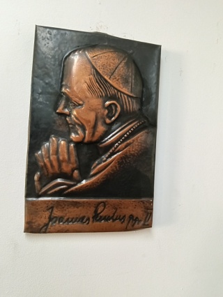 Miedzioryt papież Jan Paweł II