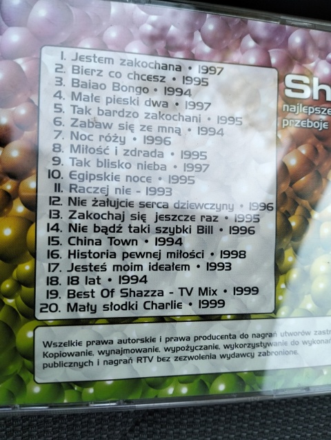 Płyta CD Shazza unikat