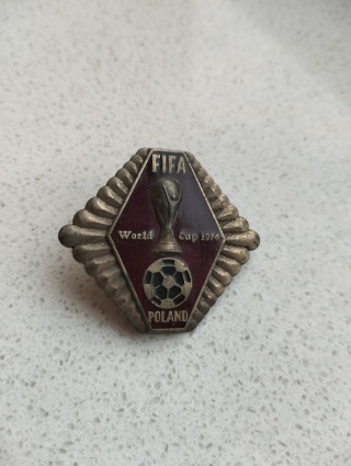 Stara przypinka Mistrzostwa Świata 1974 rok B1 unikat