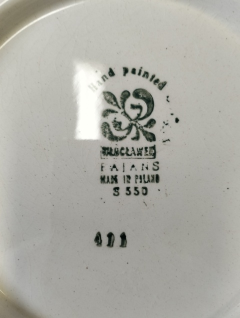 Talerz dekoracyjny fajans Włocławek A4