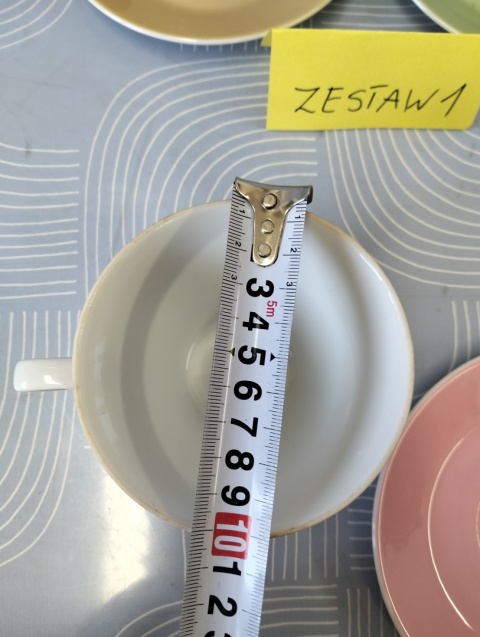Zestaw filiżanek vintage Lilien Porzellan Daisy