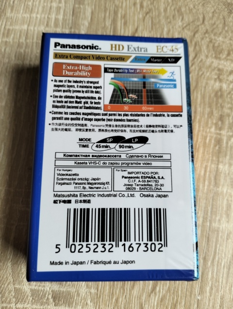 Kaseta VHS C Panasonic nowa w folii