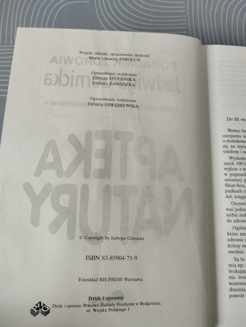 Książka Apteka Natury. Poradnik zdrowia