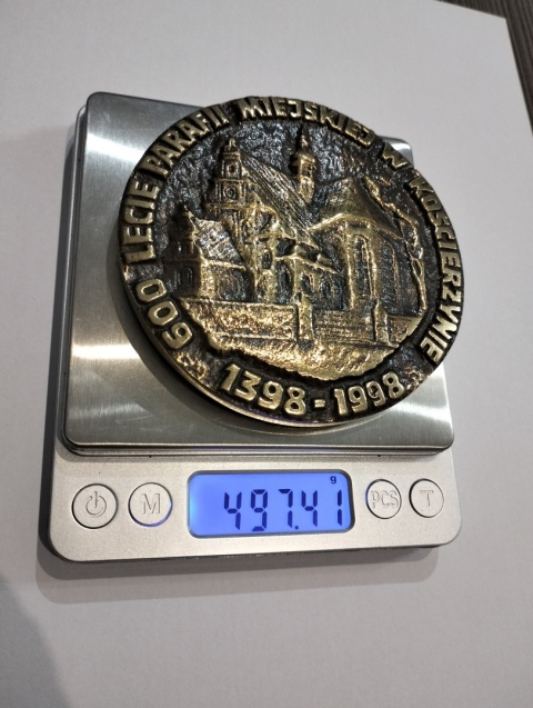 Medal 600-lecie parafii Miejskiej w Kościerzynie