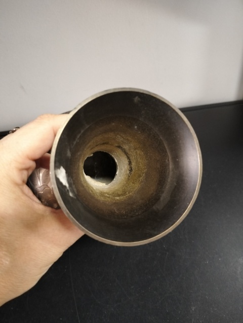 Piekny wazon mosiężny vintage