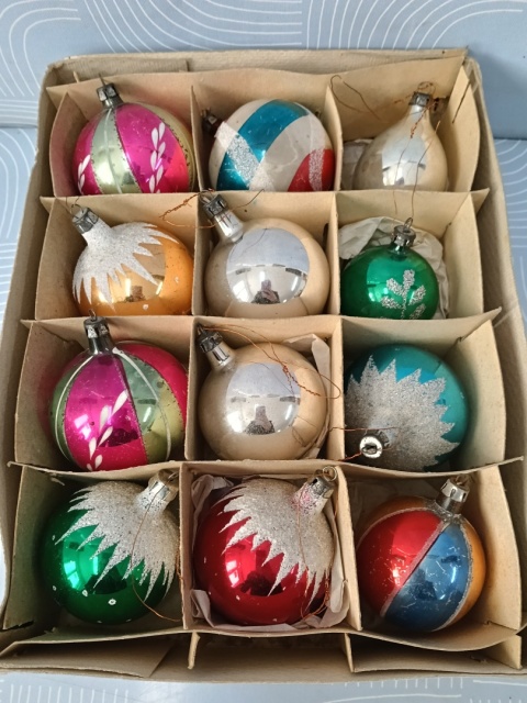 Bombki choinkowe PRL z36