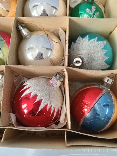 Bombki choinkowe PRL z36