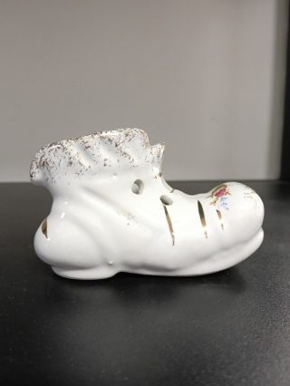 Bucik dekoracja porcelana złota róża