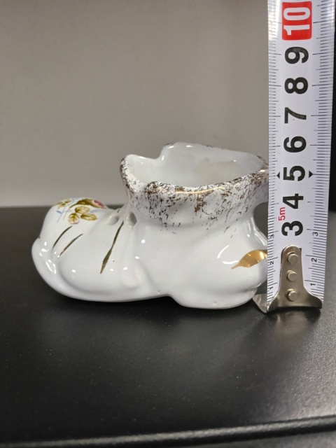 Bucik dekoracja porcelana złota róża