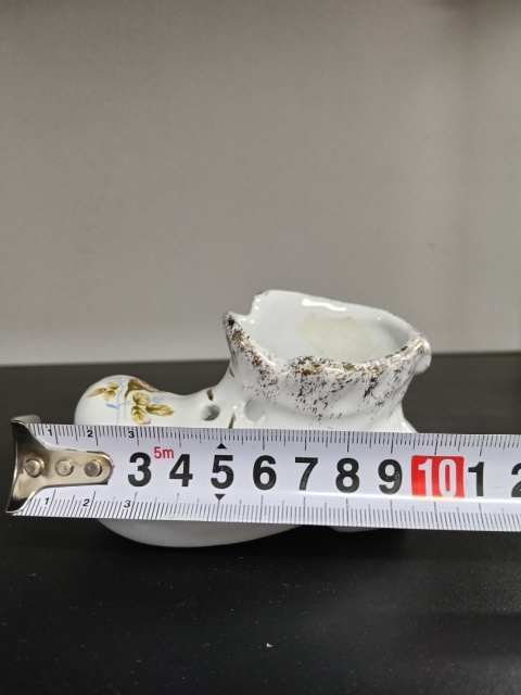 Bucik dekoracja porcelana złota róża