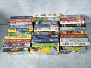 Kasety VHS 30 sztuk bajki