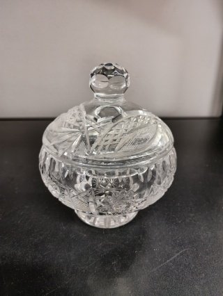 Kryształowa bombonierka vintage