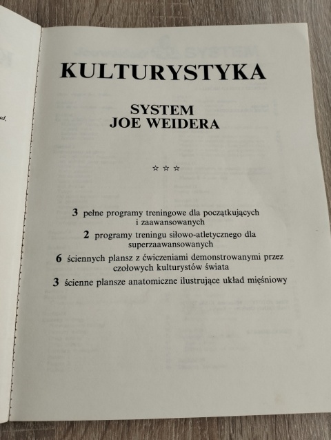 Książka Kulturystyka system Joe Weidera