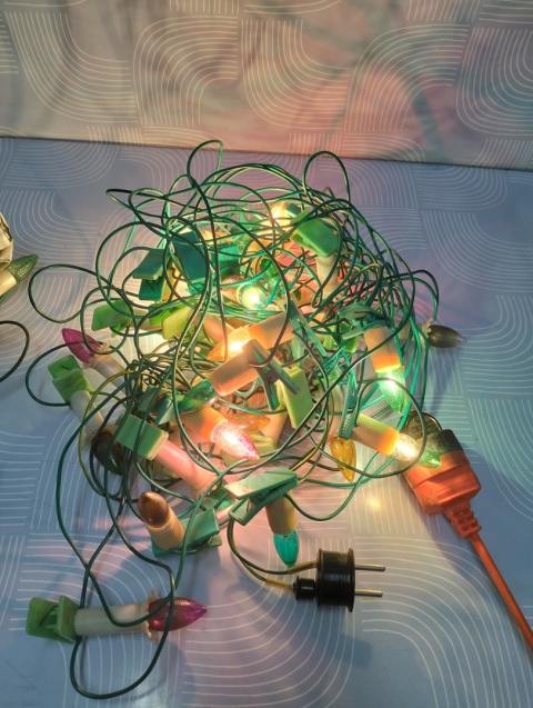 Lampki choinkowe PRL 3 komplety