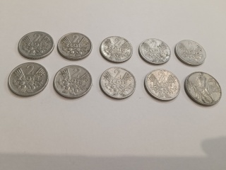 Monety kolekcjonerskie 10 sztuk P0