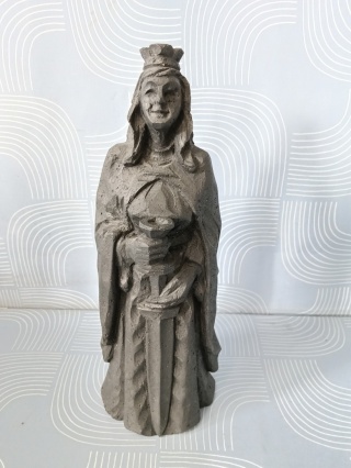 Rzeźba św. Barbara figura węglowa