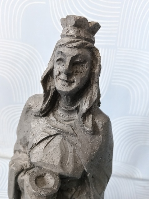Rzeźba św. Barbara figura węglowa