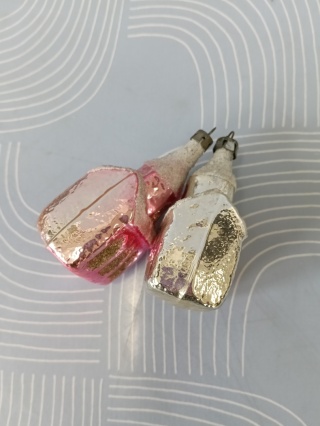 Bombki choinkowe PRL kościółki z31