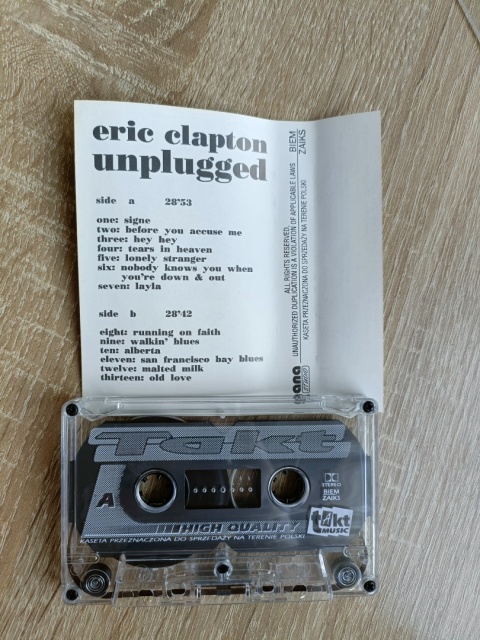 Kaseta magnetofonowa Eric Clapton