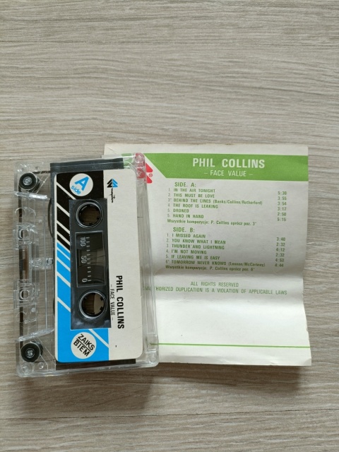 Kaseta magnetofonowa Phil Collins