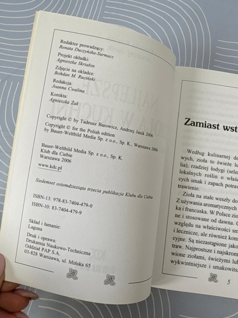 Książka Najlepsze zioła w kuchni