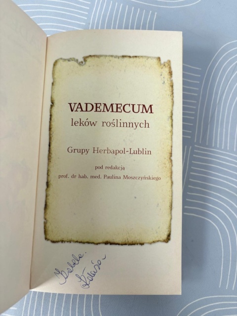 Książka Vademecum leków roślinnych