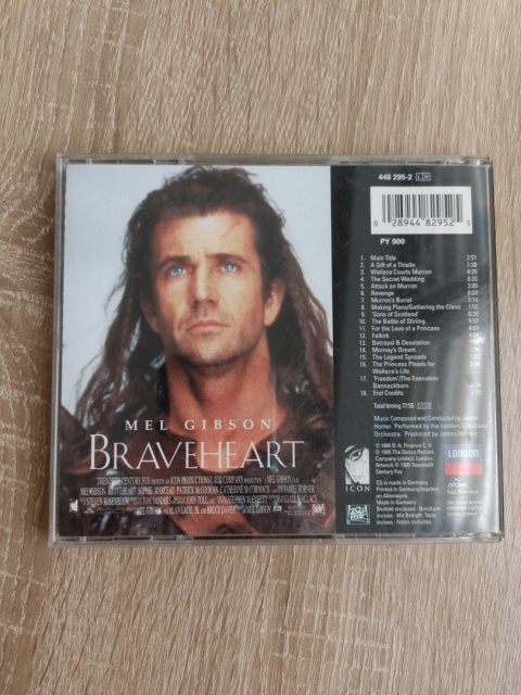 Płyta CD Braveheart soundtrack muzyka filmowa
