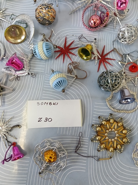Stare bombki choinkowe Z30
