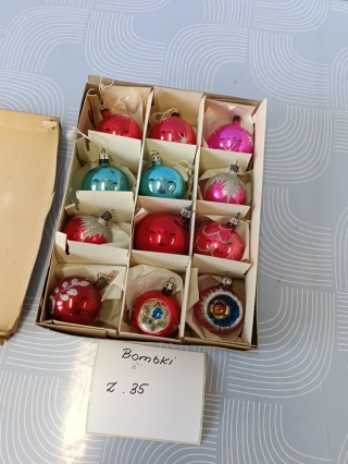 Stare bombki choinkowe Z35