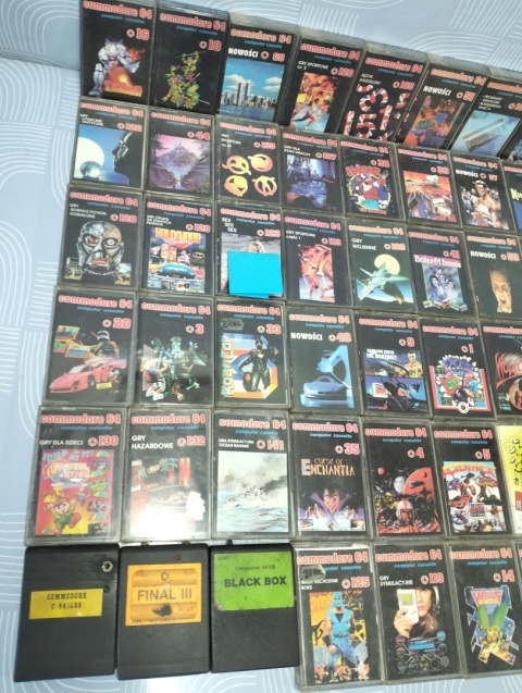 Gry kasety do Commodore ok.80 sztuk