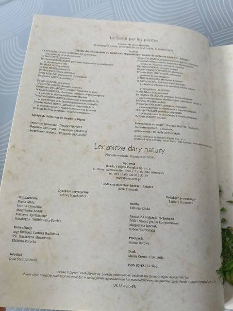 Książka Lecznicze dary natury