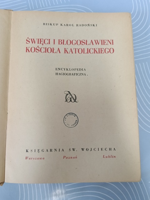 Książka Święci i Błogosławieni Kościoła Katolickiego