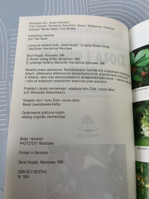 Książka Zioła i owoce leśne