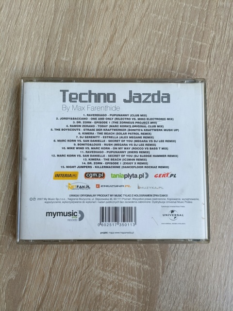 Płyta CD Techno Jazda by Max Farenthide