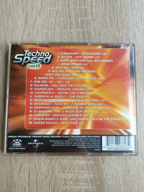 Płyta CD Techno Speed