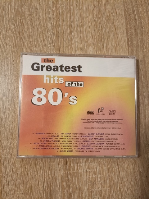 Płyta CD The Greatest hits of The 80's