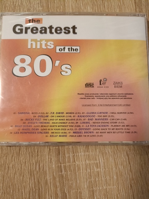 Płyta CD The Greatest hits of The 80's