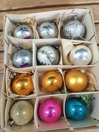 Bombki choinkowe PRL z32