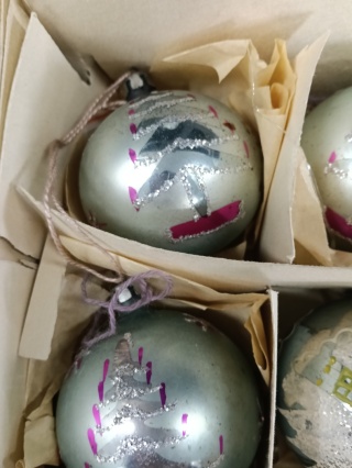 Bombki choinkowe PRL z32